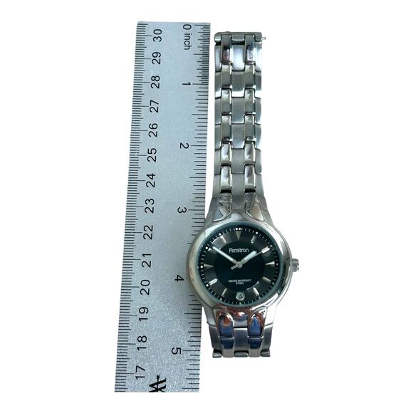 ARMITRON 20/1897 Mens Stainless Steel Silver 165 Feet Water Resistant - Picture 3 of 4